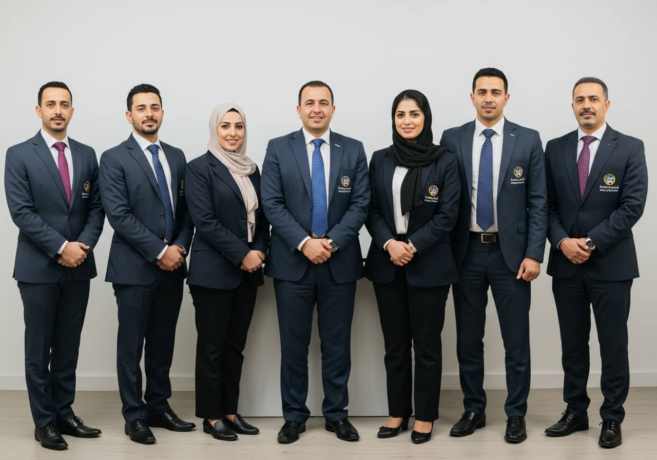 فريق عمل شركة تايم تكنولوجي يجتمع لمناقشة مشاريع الطاقة المتجددة والأتمتة الصناعية